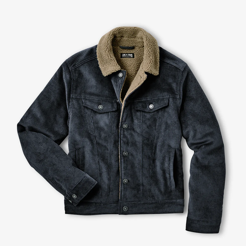 Montana Fleece-Lined Corduroy Trucker Jacket