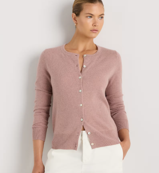 Mongolian Cashmere Cardigan Sweater