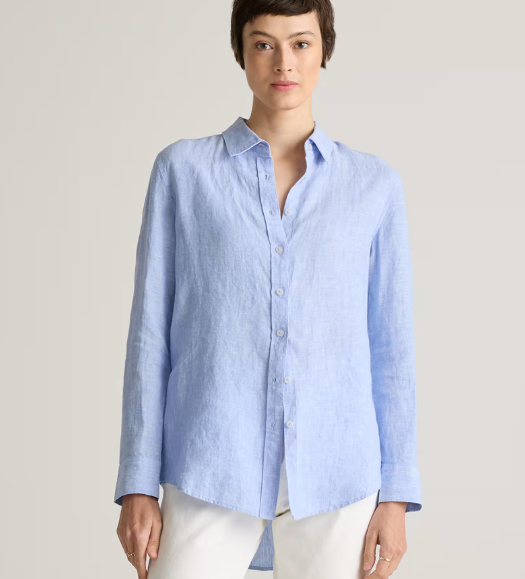100% European Linen Long Sleeve Shirt