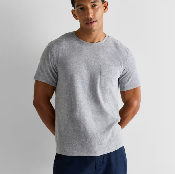 100% Organic Cotton Slub Pocket Tee