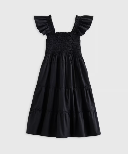 Kids 100% Cotton Poplin Smocked Dress