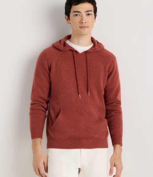 Mongolian Cashmere Pullover Hoodie