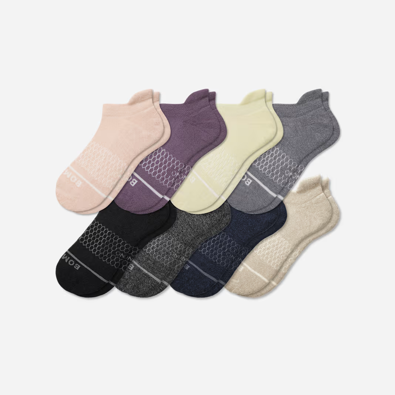 Women's Merino Wool Blend Ankle Sock 8-Pack