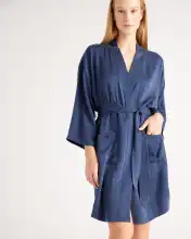 100% Washable Silk Robe