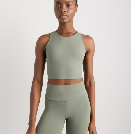 Ultra-Form High-Neck Cropped Tank
