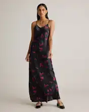 100% Washable Silk Maxi Slip Dress