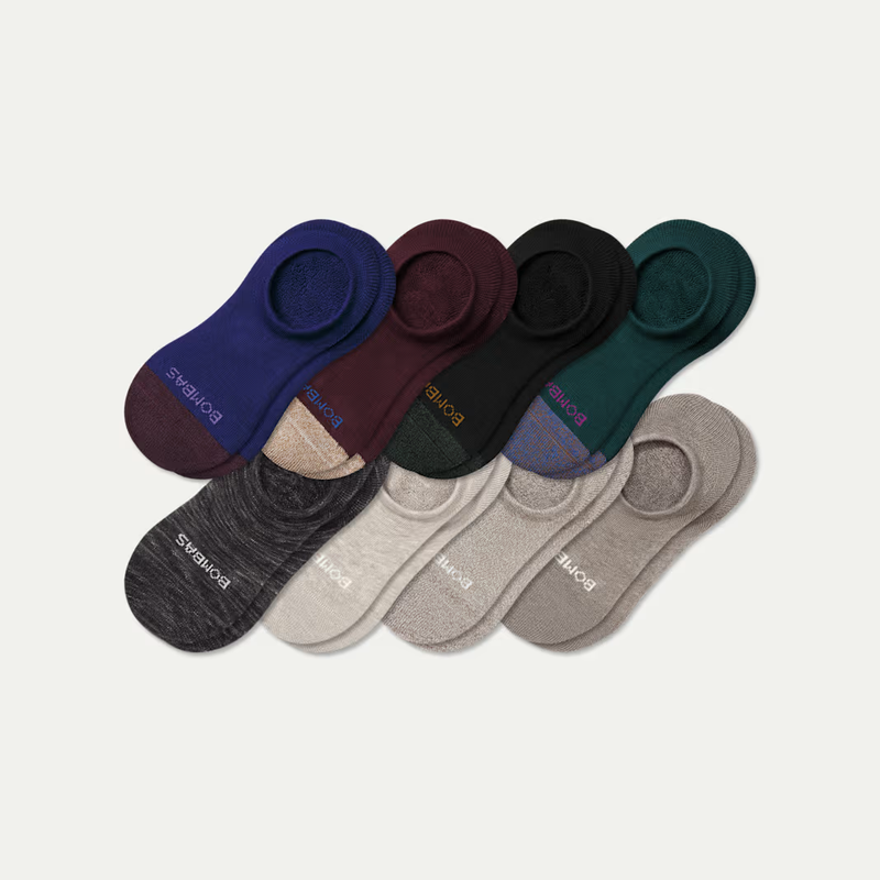 Men's Cushioned No Show Sock 8-Pack
