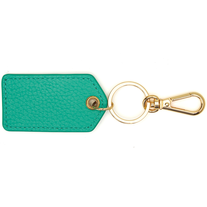 Monogrammed Cleo Leather Key Fob