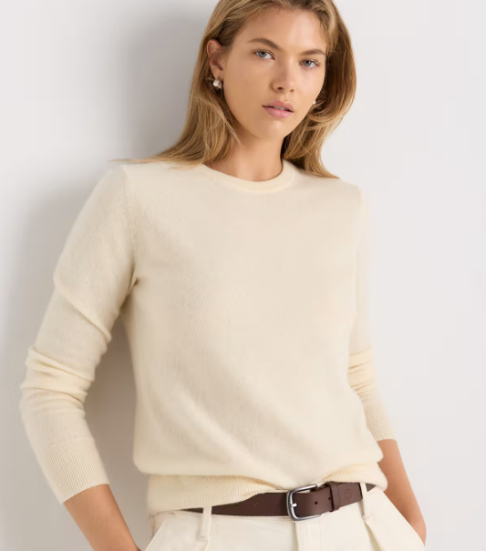 Mongolian Cashmere Crewneck Sweater