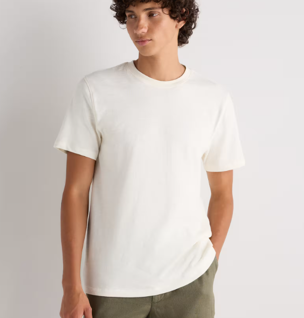 100% Organic Cotton Slub Crewneck Tee