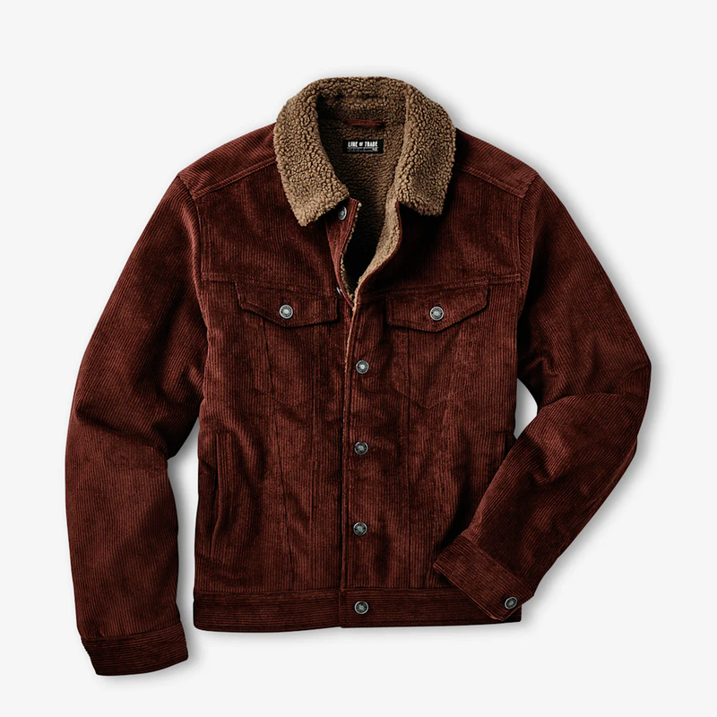 Montana Fleece-Lined Corduroy Trucker Jacket