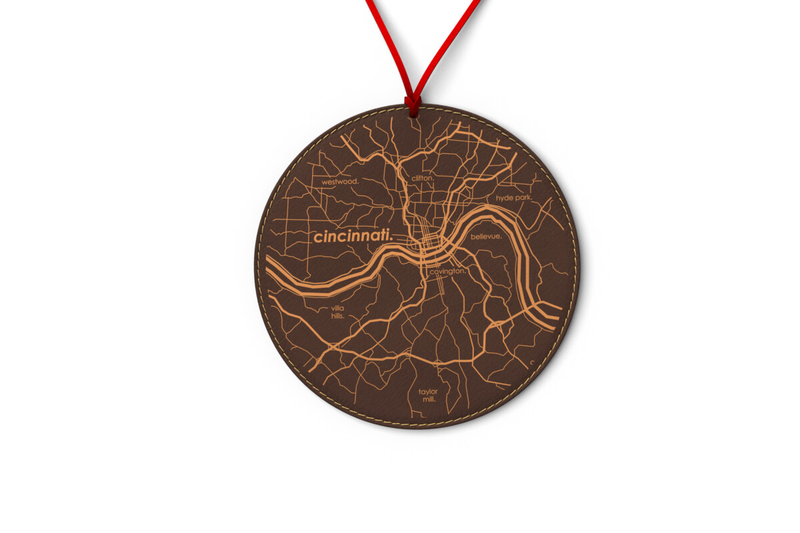 Home Town Map Ornament