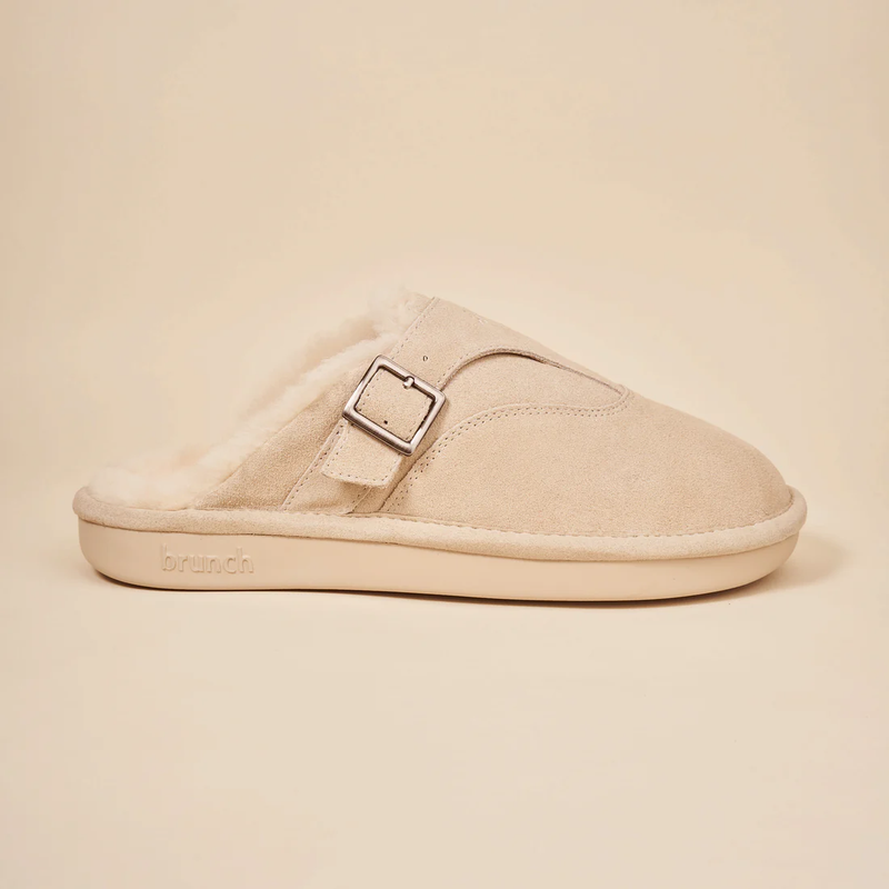 Amour Suede Shearling Slipper