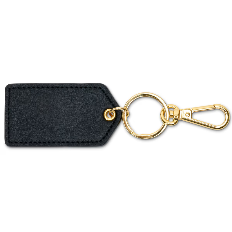 Monogrammed Cleo Leather Key Fob
