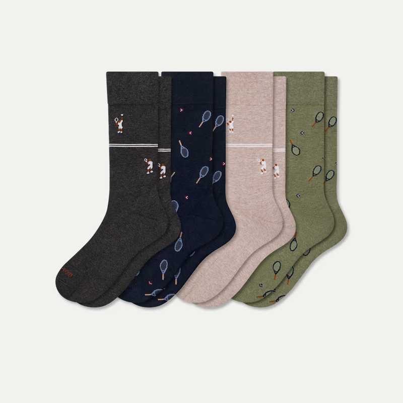 Men's Dress Calf Sock 4-Pack