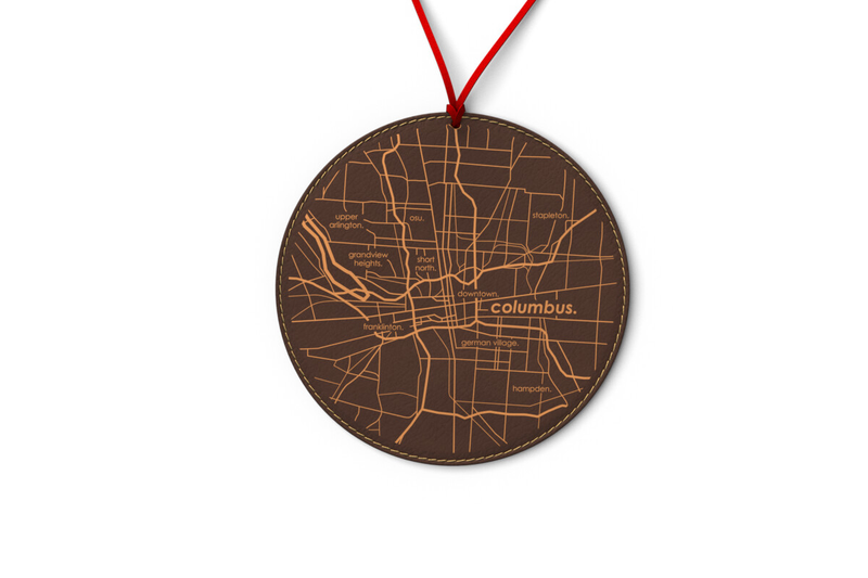 Home Town Map Ornament