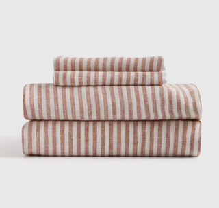 Terracotta/White Stripe