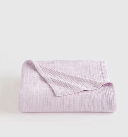 Organic Airy Gauze Bed Blanket, Queen