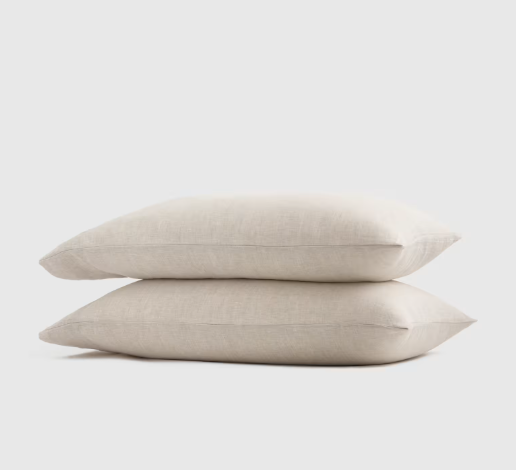European Linen Pillowcase Set, Queen/Standard