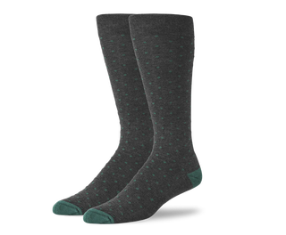 Charcoal Heather Vetiver Dots