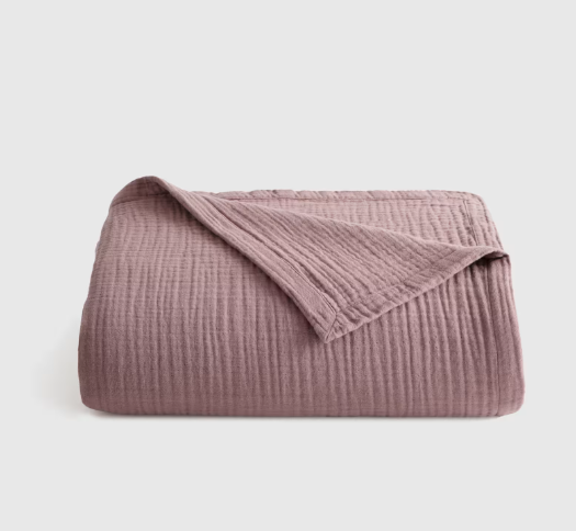 Organic Airy Gauze Bed Blanket, Queen