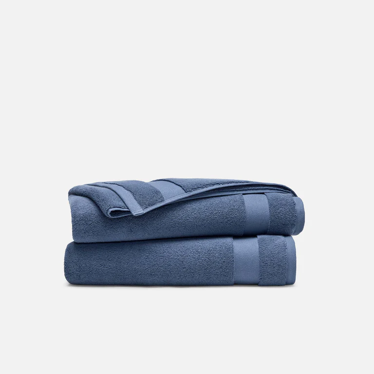 Super-Plush Turkish Cotton Bath Towels Set of 2