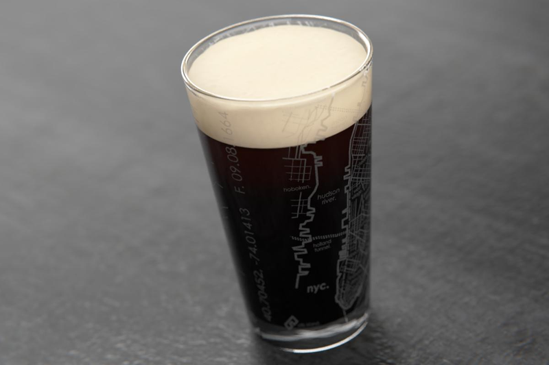 Home Town Maps Pint Glass