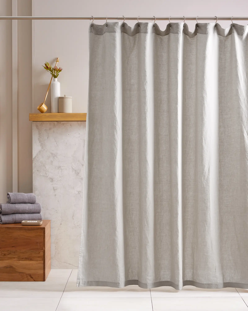 European Linen Shower Curtain