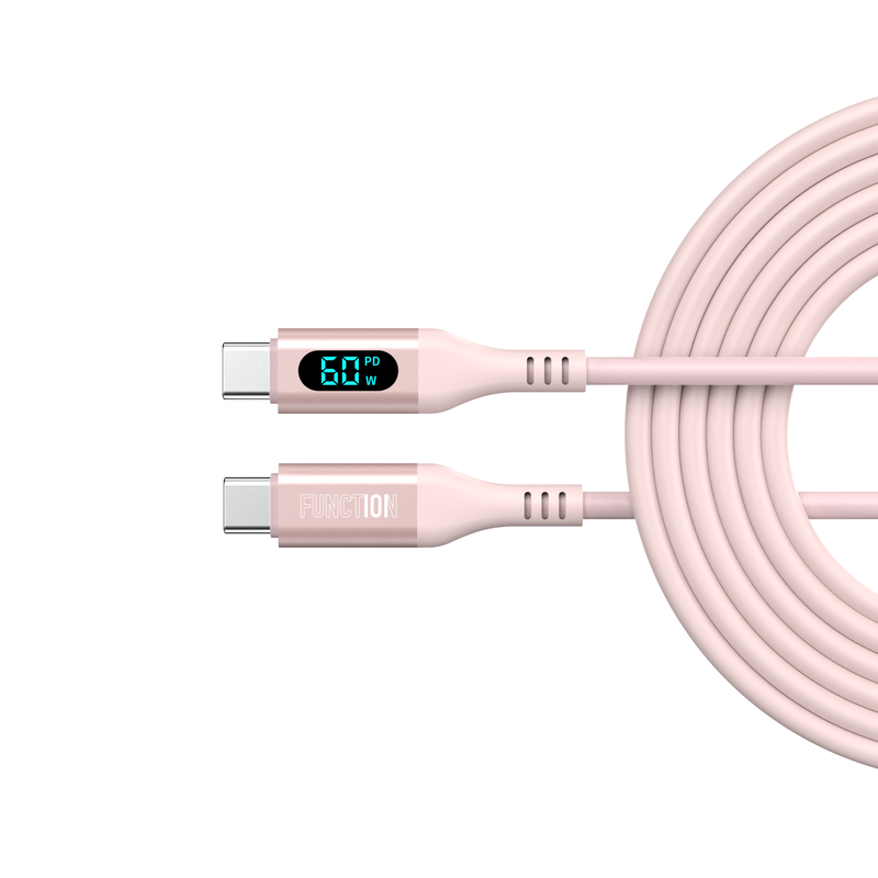 60W Smart Cable USB-C To USB-C With Digital Display 1.5M