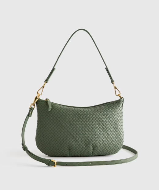 Small Italian Handwoven Leather Mini Shoulder Bag