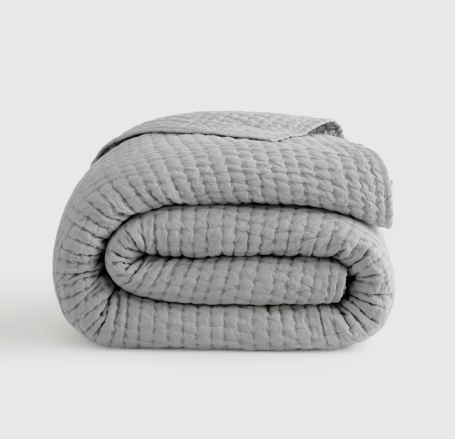 European Linen Cotton Stitch Quilt, King