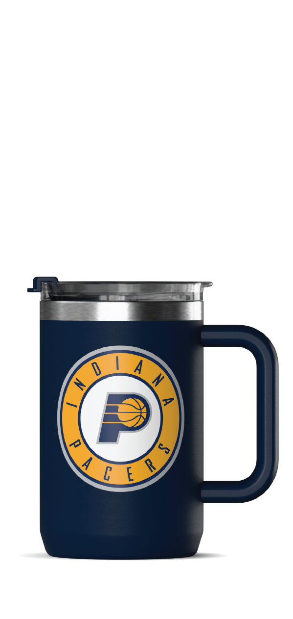 NBA 18oz Insulated Coffee Mug with Handle & Flip Lid