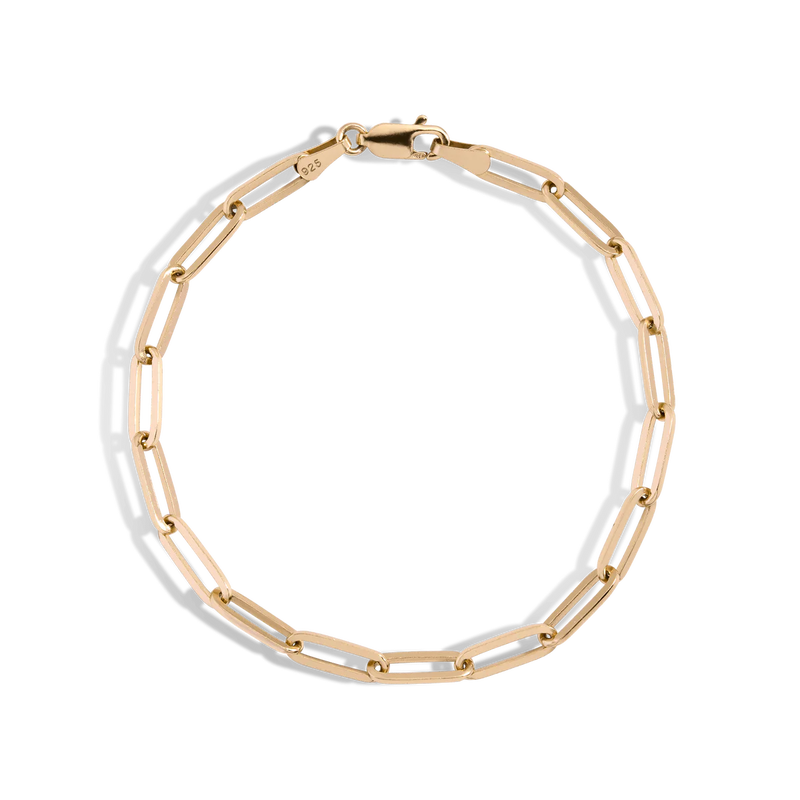 Large Paperclip Chain Bracelet