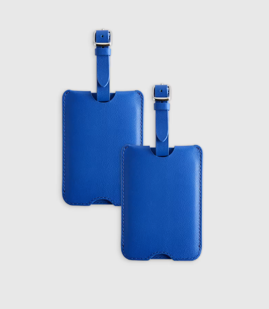 Nappa Leather Luggage Tag, 2 Pack