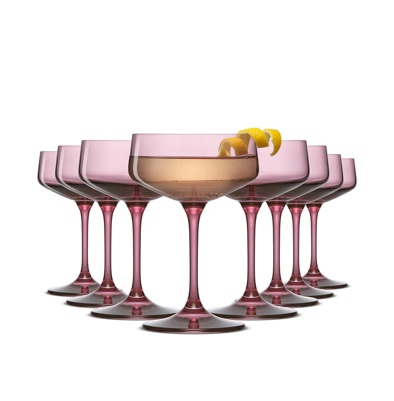 Sidney Coupe Glasses, Set of 8