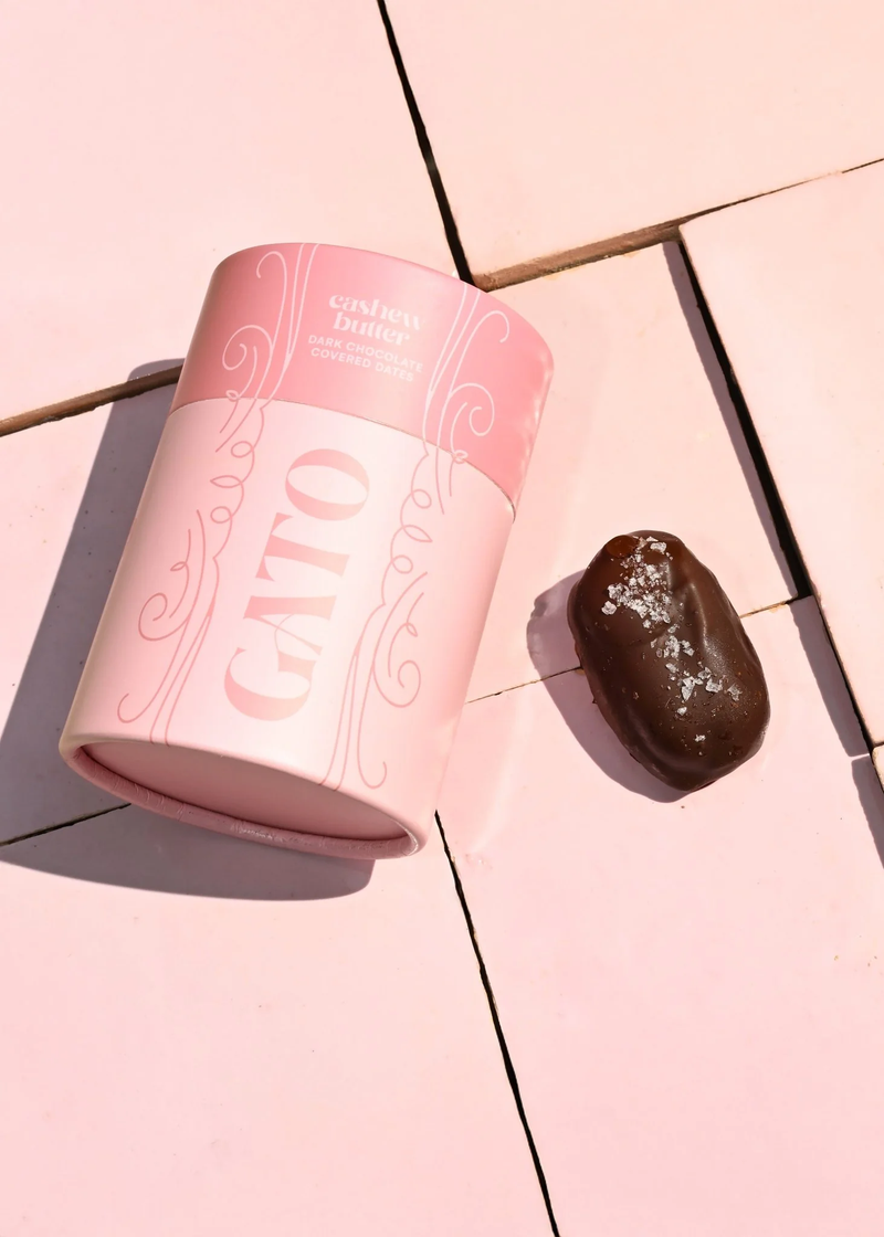 Chocolate Covered Stuffed Dates Tube