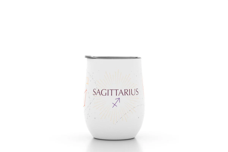 12oz Zodiac Insulated Wine Tumbler
