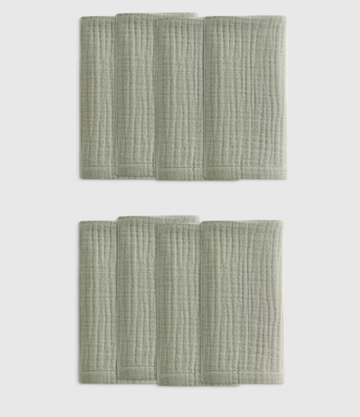 Organic Airy Gauze Napkins, Set of 8