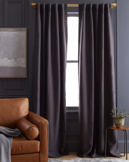 European Linen Room Darkening Curtain