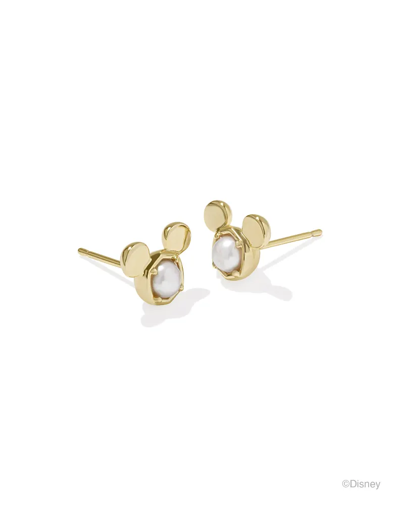 Disney x Kendra Scott Gold Mickey Mouse Stud Earrings