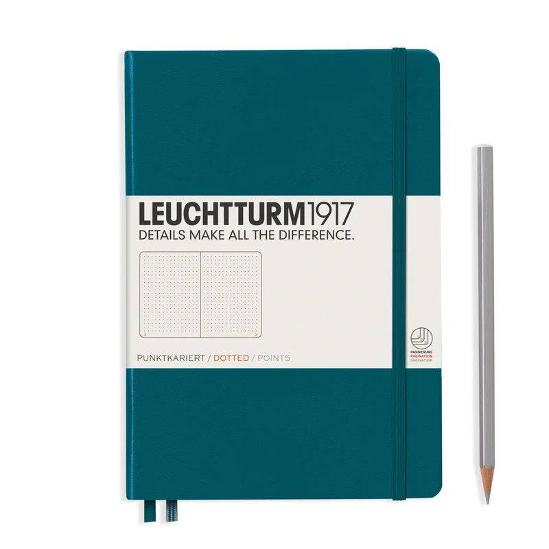 A5 Notebook Classic, Hardcover, Dotted with Personalized Monogramming