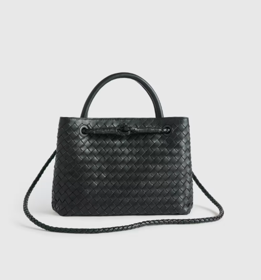 Italian Leather Handwoven Mini Satchel