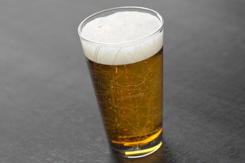 Home Town Maps Pint Glass