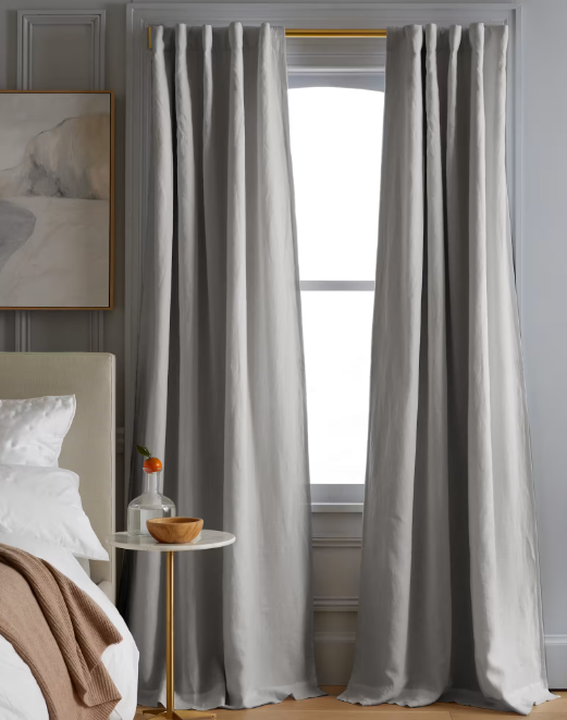 European Linen Room Darkening Curtain