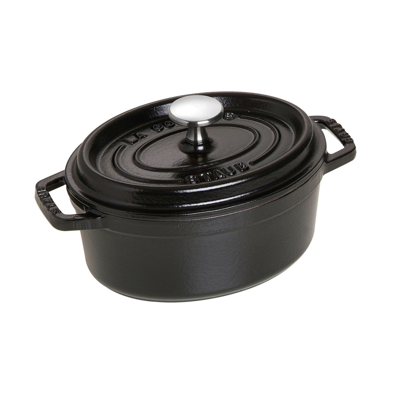 Cast Iron 1QT Oval Cocotte
