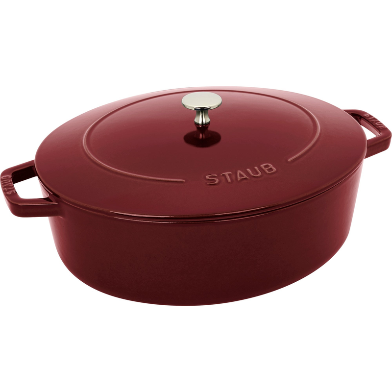 Cast Iron 6.25QT Shallow Oval Dutch Oven