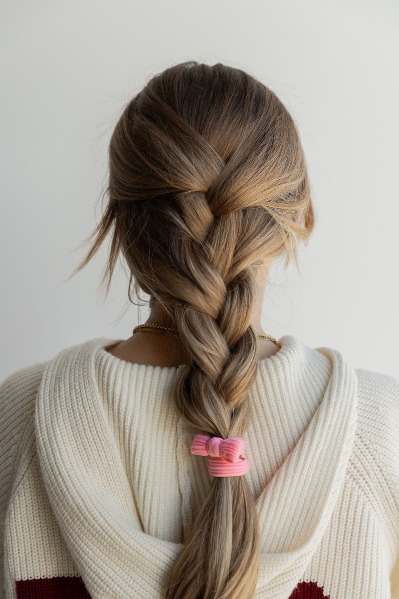 Bow Slick Back Ponytails