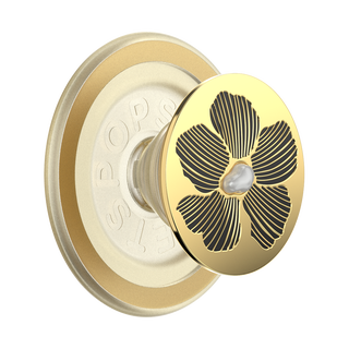 Enamel Mae Flower with Pearl