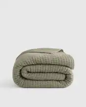 European Linen Cotton Stitch Quilt, King