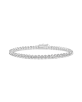 Helene Bezel CZ Tennis Bracelet
